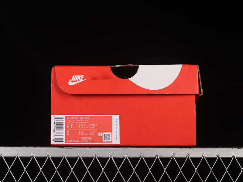 All categories Nk SB Dunk series Nk SB Dunk Low low-top sneakers M version pure original Nk Dunk Low "Light Smoke Grey" white gray SB low-top sports and leisure sneakers DD1503-117